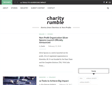 Tablet Screenshot of charityrumble.com